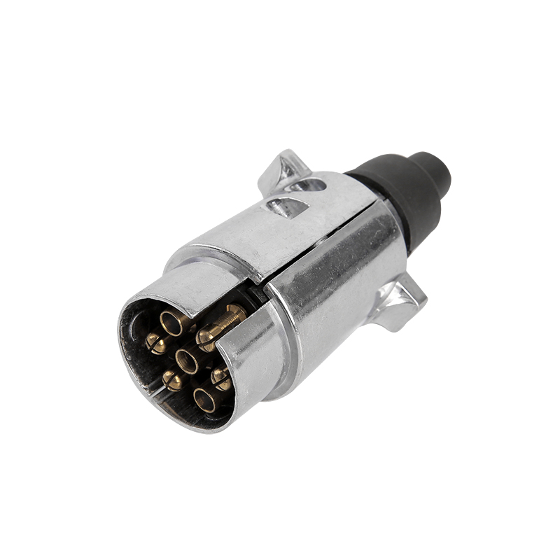 ปลั๊กกลมใหญ่ 7 ขา อะลูมิเนียม สไตล์ JH015-A